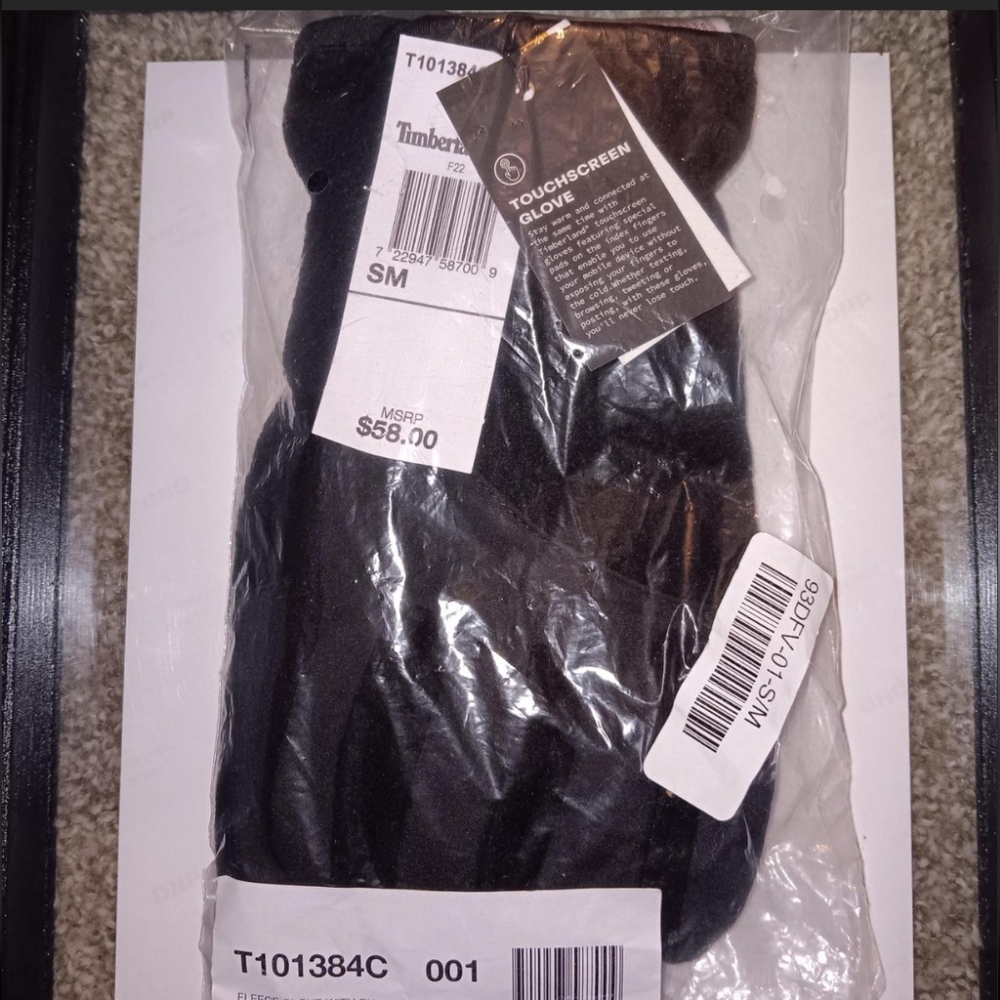 Fleece touchscreen winter gloves